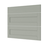 Façade 1 tiroir + 2 casseroliers 100cm "Coline" vert sauge - l. 99.7 x h. 71.5cm - Cooke and Lewis - Brico Dépôt