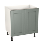 Meuble bas "Coline" vert sauge l.80 x h.72 x p.57 cm 2 portes - Brico Dépôt