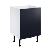 Meuble bas "Dorice" bleu mat l.60 x h.72 x p.57 cm 1 tiroir + 2 casseroliers - Brico Dépôt