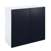 Meuble haut "Dorice" bleu mat l.80 x h.72 x p.32 cm 2 portes - Brico Dépôt