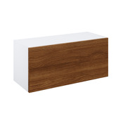 Meuble haut de cuisine "Basilie" imitation chêne fumé l.80 x h.36 x p.32 cm 1 porte relevable - Brico Dépôt