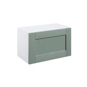 Meuble haut "Coline" vert sauge l.60 x h.36 x p.32 cm 1 porte relevable - Brico Dépôt