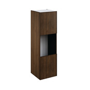 Colonne four "Heline" imitation noyer mat l.60 x h.201 x p.57 cm + 2 portes - Brico Dépôt