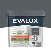 Peinture sol et escalier Mat 0,75 L Gris Anthracite - Evalux - Brico Dépôt