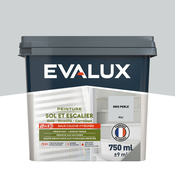 Peinture sol et escalier Mat 0,75 L Gris Perle - Evalux - Brico Dépôt
