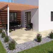 Dalle en bois 100 x 100 cm "Durance" - Marque BLOOMA - Brico Dépôt