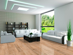 Lame PVC click "chêne naturel" -  l. 7, 8 x L. 121, 3 cm. Ép. 4 + 1 mm - Brico Dépôt