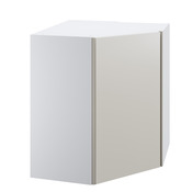 Meuble d'angle haut "Dorice" beige mat l.63 x h.72 x p.32 cm 1 porte - Brico Dépôt