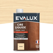 Cire liquide incolore 0,5L aspect satiné - Evalux - Brico Dépôt