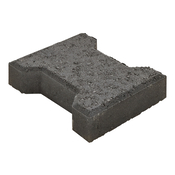Pavé de jardin anthracite - 16,5 x 19,8 x 4,5 cm - Brico Dépôt