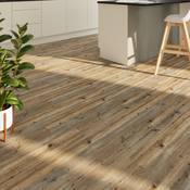 Lame PVC clipsable "Juliana" bois vieilli marron et gris - L. 121,92cm x - L. 17,78cm - Cooke and Lewis - Brico Dépôt