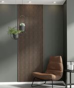 2 panneaux tasseaux effet noyer - Brico Dépôt