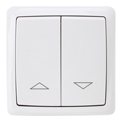 Interrupteur carré blanc pour volets roulants - Brico Dépôt