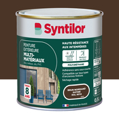 Peinture extérieure multi-matériaux - Brun normand - 0,5 L - Syntilor - Brico Dépôt