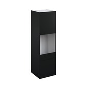 Colonne four "Heline/Pasilla" noir mat l.60 x h.201 x p.57 cm + 2 portes + 1 tiroir - Brico Dépôt