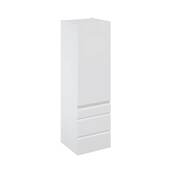 Colonne "Glorian" blanc brillant l.60 x h.201 x p.60 cm 1 porte + 1 tiroir + 2 casseroliers - Brico Dépôt