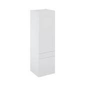 Colonne "Dorice" blanc brillant l.60 x h.201 x p.60 cm 2 portes + 1 tiroir - Brico Dépôt