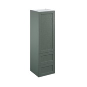 Colonne "Coline" vert sauge l.60 x h.201 x p.60 cm 1 porte + 2 casseroliers avec 1 tiroir intérieur - Brico Dépôt