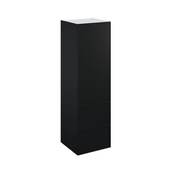 Colonne "Heline"noir mat l.60 x h.201 x p.60 cm 1 porte + 2 casseroliers avec 1 tiroir intérieur - Brico Dépôt