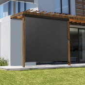 Store extérieur manuel enroulable gris - L. 120 X H. 250 CM - Brico Dépôt