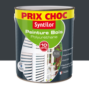 Peinture bois polyuréthane gris anthracite - pot de 2,5L - Syntilor - Brico Dépôt