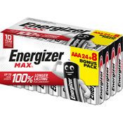 Lot de 24 + 8 piles Energizer max AAA CHP - Energizer - Brico Dépôt