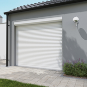 Volet roulant motorisé radio aluminium blanc 215 x 240 cm - GEOM - Brico Dépôt