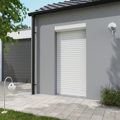 Volet roulant motorisé radio aluminium blanc 215 x 100 cm - GEOM - Brico Dépôt