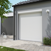 Volet roulant motorisé radio aluminium blanc 215 x 180 cm - GEOM - Brico Dépôt