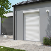 Volet roulant motorisé radio aluminium blanc 215 x 120 cm - GEOM - Brico Dépôt