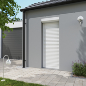 Volet roulant motorisé radio aluminium blanc 215 x 80 cm - GEOM - Brico Dépôt