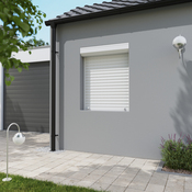 Volet roulant manuel PVC blanc 125 x 100 cm - GEOM - Brico Dépôt