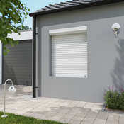 Volet roulant manuel PVC blanc 145 x 120 cm - GEOM - Brico Dépôt