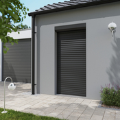 Volet roulant motorisé radio aluminium gris 215 x 100 cm - GEOM - Brico Dépôt
