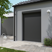Volet roulant motorisé aluminium gris 215 x 140 cm - GEOM - Brico Dépôt