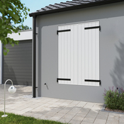 Volet battant manuel 2 panneaux PVC blanc 175 x 120 cm - GEOM - Brico Dépôt