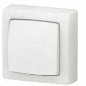 Poussoir simple touche complet en saillie blanc - Legrand - Brico Dépôt