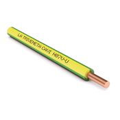 Câble électrique d'installation H07VU 1,5MM2 100ML vert/jaune - Brico Dépôt