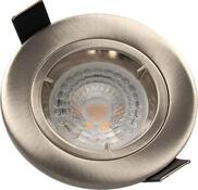 Spot encastrable fixe gu10 380lm 2700k acier - Brico Dépôt