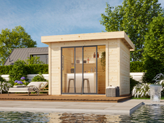 Studio de jardin en volige sapin blanc du nord "Lydia" 8.0m² - Brico Dépôt