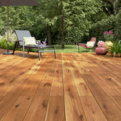 Lame de terrasse bois en pin traité - Long.3600 X Larg.144 X Ep.27 mm - Marque BLOOMA - Brico Dépôt