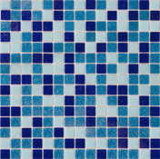 Mosaïque verre piscine mix bleu 32,7 x 32,7 cm - Cooke and Lewis - Brico Dépôt