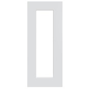 Façade 1 porte vitrée 30cm "Florie" blanc mat - L. 29.7 x H. 71.5cm - Cooke and Lewis - Brico Dépôt