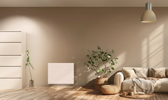 Radiateur électrique à inertie sèche cœur de céramique blanc "Loxy" 1000 W - Brico Dépôt