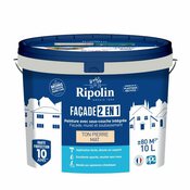 Peinture façade blanc 2 en 1 ton 10 L finition mat  - Ripolin - Brico Dépôt