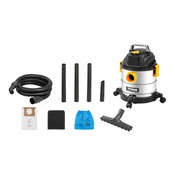 Aspirateur eau et poussière 12 l cuve acier inox 1200 w avec accessoires - Titan - Brico Dépôt