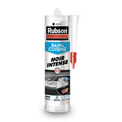 Mastic bain & cuisine, joint silicone multi-matériaux couleur noir intense, 280 ml - Rubson - Brico Dépôt