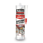 Mastic acrylique murs & fenêtres, couleur blanc cartouche 280 ml - Rubson - Brico Dépôt