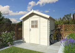 Abris bois L. 218 x P. 191 x H. 218 cm - Marque BLOOMA - Brico Dépôt