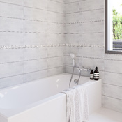 Listel "Abby" blanc 4,5 x 50 cm - Cooke and Lewis - Brico Dépôt